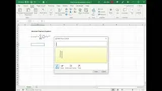 How to put an equation in Excel