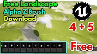 Unreal Engine Free Landscape Alpha Z Brush Free Download UE5 UE4 Z Brush Landscape Alpha Brushe Free