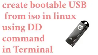 create bootable usb from iso linux command line using DD command Ubuntu MxLinux etc