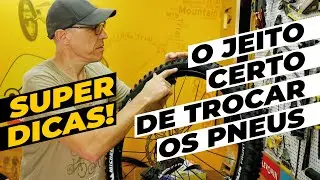 O jeito certo de trocar os pneus da bike. Pedaleria