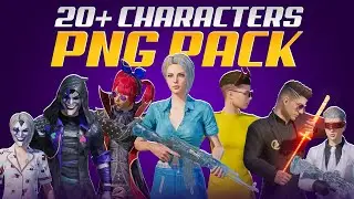 20+ Pubg/Bgmi Characters PNG Pack | PNG Charcters For Thumbnail | Star Captain / Star Malik