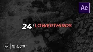 24 Lower Thirds Free After Effects Template