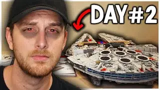 I spent over 24 hours building this LEGO Millennium Falcon...