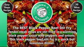 The BEST Black Pepper Beef Stir Fry Recipe | Black Pepper Beef | How to Make Black Pepper Beef