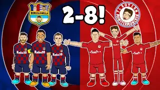 🤯2-8! Bayern Crush Barcelona!🤯 (Champions League Highlights Goals Bayern Munich 2020 MSN 123)