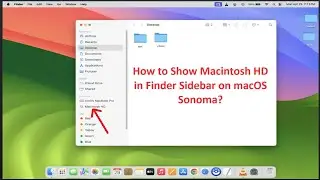 How to Show Macintosh HD in Finder Sidebar on macOS Sonoma?