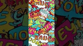 Pop Art Stickers Animation Loop