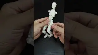 DUMMY 13 Printable Jointed Figure by Soozafone Printed on the Kingroon KLP1 3D Printer