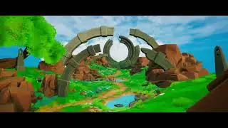 3D Environment Unreal Engine 5 - Stylized Grass Valley