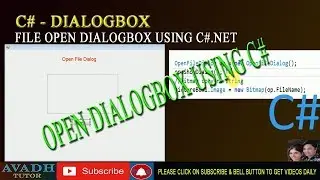 how to make open file dialog box in c#.net | save file dialog box in c#.net | c# tutorial