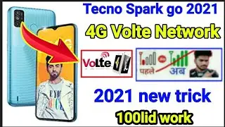 tecno spark go 2021 parmanent 4g volte network problem setting