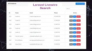 Laravel Livewire Search (Bootstrap Modal CRUD)