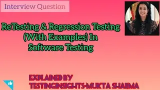 Retesting & Regression Testing with Example in Software Testing