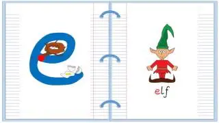 Lowercase Alphabet Letter E Learn to Read and Write