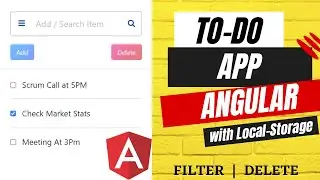 To Do App in angular  | Angular Machine Test  | Angular Mini Project | Angular 15