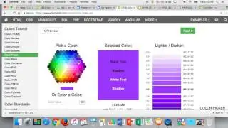 Using the HTML Color Picker