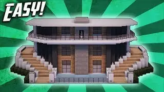 Minecraft: How To Build A Modern Mansion House Tutorial (#23)