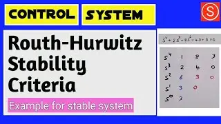 Routh hurwitz | stable system