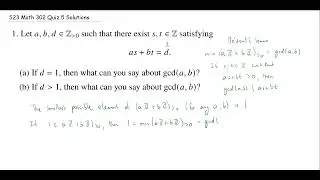 Bézout's Lemma Subtleties