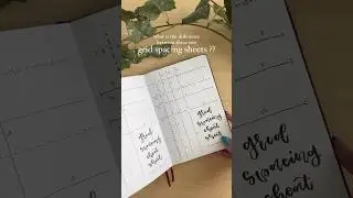 how to make a bullet journal grid spacing cheat sheet ◡̈ full video live on youtube !!