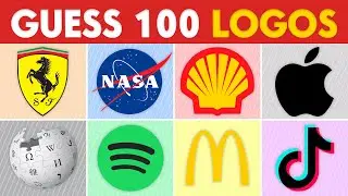 Guess The Logo in 3 Seconds | 100 Famous Logos | Ultimate Logo Quiz 2023