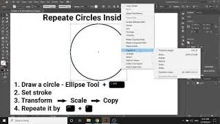 How To Draw Circles Inside Circle In Adobe Illustrator 2020 | Repeate Shapes | Quick Tutorials