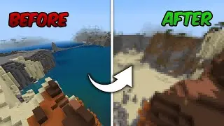 This is how lagoon without water looks like in MINECRAFT - Before Vs After Ep2