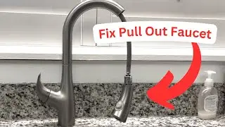 How to Fix a Stuck Pull Out Faucet that Won't Retract | Repair Retractable Faucet