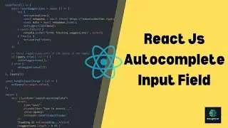 #34 React Js Challenge Day 34 | autocomplete search input field in react js