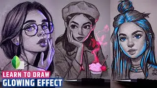 Glowing sketch effect in snapseed | how to draw glowing effect | lightning effect