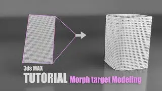 3ds max Morph target modeling tutorial