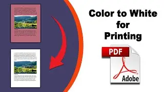 How to change pdf background color to white for printing using Adobe Acrobat Pro DC