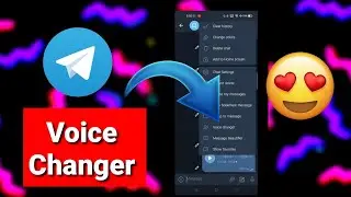 how to change voice in Telegram app | Telegram voice changer app