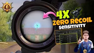 4X SCOPE BEST SENSITIVITY FOR PUBG/BGMI ✅ For All Devices 🔥