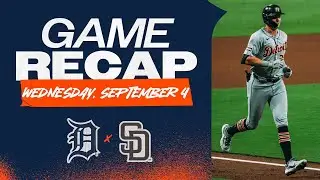 Tigers vs Padres Highlights | 9/4/24