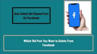 How To Delete Share Post On Facebook | How To Delete old Shared Post in Facebook