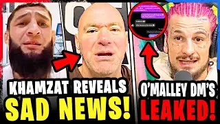 Khamzat REVEALS SAD NEWS! CONCERNS RISE for Colby Covington's RETURN! Sean O'Malley DM's LEAKED!