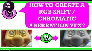 How to create a RGB shift chromatic aberration creepy video effect | RGB split glitch VFX 