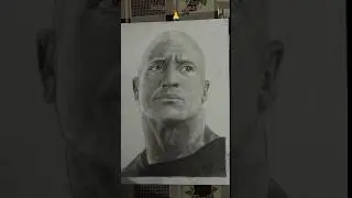 The Rock Drawing #drawing #therock #wwe #art #sketch #shorts