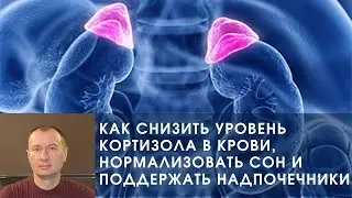 КАК СНИЗИТЬ УРОВЕНЬ КОРТИЗОЛА В КРОВИ, НОРМАЛИЗОВАТЬ СОН И ПОДДЕРЖАТЬ НАДПОЧЕЧНИКИ