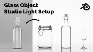 Blender Professional Photo Studio Light Setup for Glass Objects - Tutorial