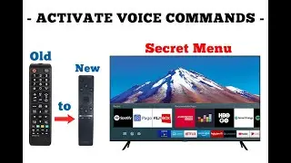 Switch Old Remote to New Smart REMOTE CONTROL for Samsung TVs. Activate voice commands - SECRET MENU