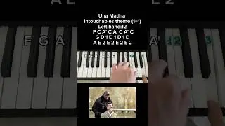 Una Matina Ludovico Einaudi Intouchables theme on piano 🎹 tutorial Тема 1+1 на пианино обучение