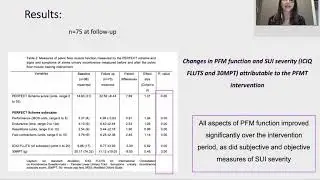 #21 Is the extent of improvement in pelvic floor muscle function achieved through pelvic floor m...