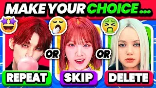 REPEAT, SKIP, DELETE: KPOP SONGS 💜 SAVE 1 SONG - KPOP GAME 2024