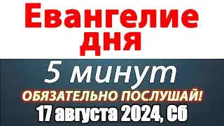 Евангелие дня с толкованием 17 августа 2024 года Суббота Чтимые святые. Церковный календарь