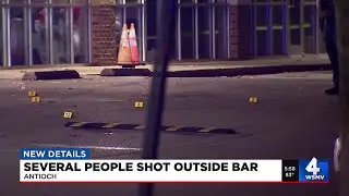 Several people shot outside bar