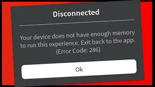 How to fix Roblox Low Memory Error 286 on iPhone or iPad