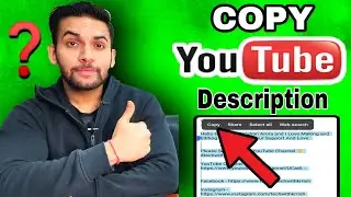 How To Copy YouTube Description Text | YouTube Description Copy And Paste | Link Copy Kaise Kare