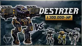 [WR] 🔥 Destrier UE w/ 1.300.000 HP Fights TITANS – Mk3 Gameplay | War Robots